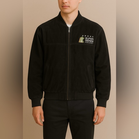 Black Men´s Jacket Bomber & Varsity